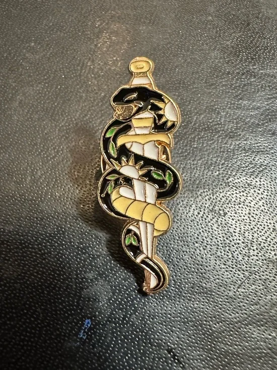 Witchy Snake Enamel Pin Bundle 🐍 Goth Celestial Aesthetic 6pc - Picture 7 of 8